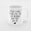 Primgi 11 oz Ceramic Best Husband Coffee Mug Gift For Anniversary