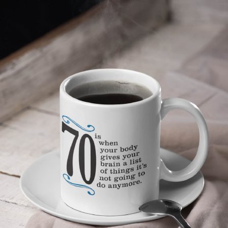 Primgi 11oz Ceramic 70S Coffee Mug For Birthday