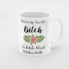 Primgi 11oz Ceramic Favorite Bitch Coffee Mug For Birthday