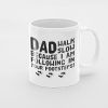 Primgi 11oz Ceramic Dad Walk Foot Step Coffee Mug For Father's Day