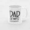 Primgi 11oz Ceramic Dad of Girls Coffee Mug For Father's Day