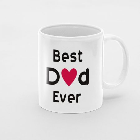 Primgi 11oz Ceramic Best Dad Ever Coffee Mug for Father