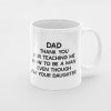 Primgi 11oz Ceramic Thank You Dad Coffee Mug for Father