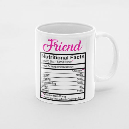 Primgi 11oz Ceramic Friends Nutrition Coffe Mugs Gifts For Friendship Day