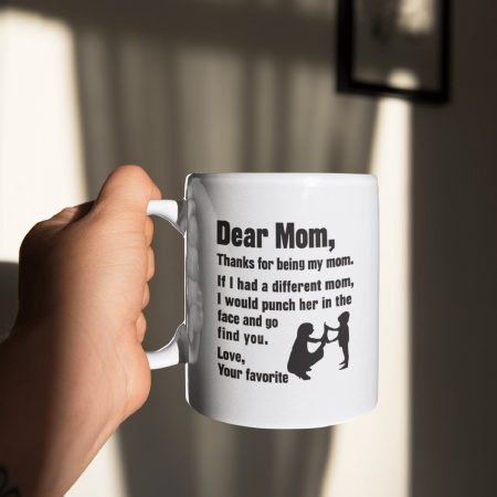 Primgi 11 oz Ceramic Coffee Mug for Mom's Day Gift
