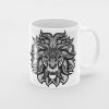 Primgi 11 oz Ceramic Lion Printed Coffee Mug