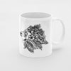 Primgi 11 oz Ceramic Lion King Animal Head Printed Coffee Mug
