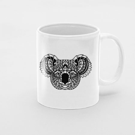 Primgi 11 oz Ceramic Animal Head Illustration Coffee Mug