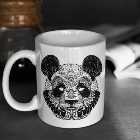 Primgi 11 oz Ceramic Panda Head Coffee Mug