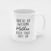 Primgi 11 oz Ceramic Awesome Mother Coffee Mug best gift for Mother Day