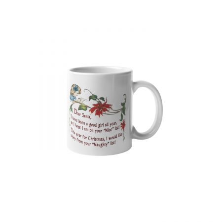 Primgi 11 oz Ceramic Dear Santa Christmas Coffee Mug