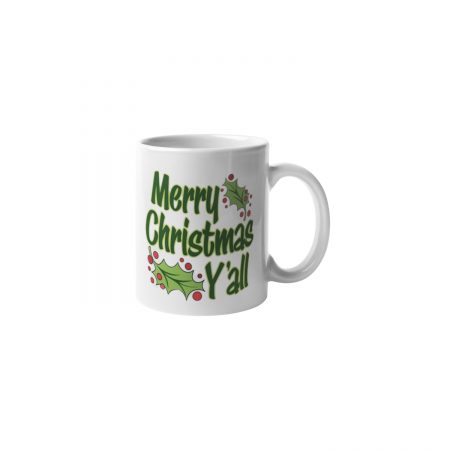Primgi 11 oz Ceramic Merry Christmas All Coffee Mug