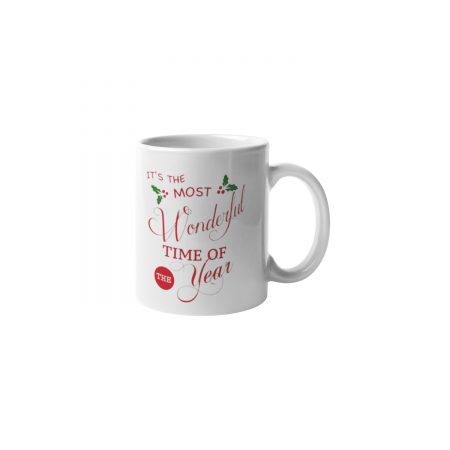 Primgi 11 oz Ceramic Time of the Year Christmas Coffee Mug