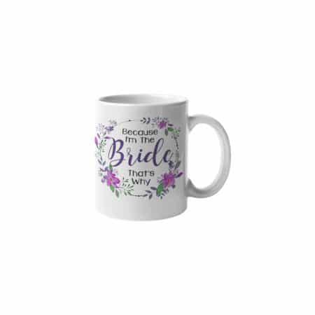 Primgi 11 oz Ceramic Bride Printed Coffee Mug