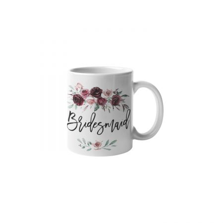 Primgi 11 oz Ceramic Bridesmaid Printed Coffee Mug