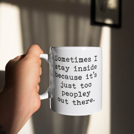 Primgi 11 oz Ceramic Peopley Funny Quotes Coffee Mug