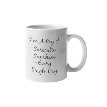 Primgi 11 oz Ceramic Single Day Funny Quotes Coffee Mug