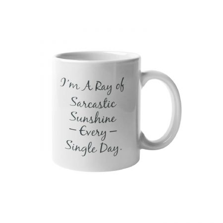 Primgi 11 oz Ceramic Single Day Funny Quotes Coffee Mug