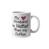 Primgi 11 oz Ceramic Hotter Husband Coffee Mug for Anniversary