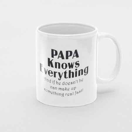 Primgi 11oz Ceramic Papa Known Coffee Mug For Father's Day
