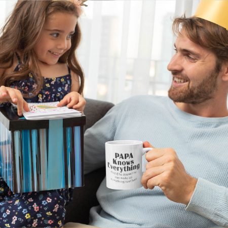 Primgi 11oz Ceramic Papa Known Coffee Mug For Father's Day