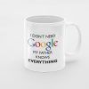 Primgi 11oz Ceramic Father Known Everything Coffee Mug For Father's Day