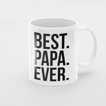 Primgi 11oz Ceramic Best Papa Ever Coffee Mug For Father's Day