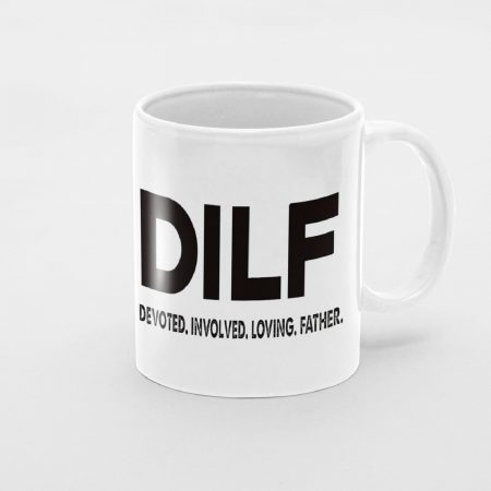 Primgi 11oz Ceramic DILF Coffee Mug For Father's Day