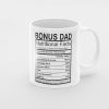 Primgi 11oz Ceramic Bonus Dad Coffee Mug For Father's Day