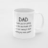 Primgi 11oz Ceramic Thank You Dad Coffee Mug For Father's Day