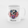 Primgi 11 oz Ceramic Independence Day Shawn Printed Coffee Mug