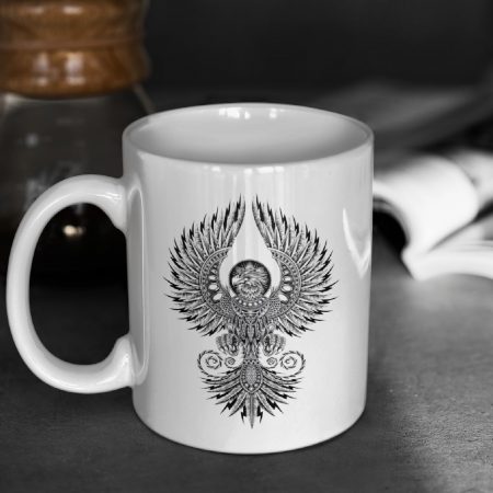 Primgi 11oz Ceramic Mandala Design Coffee Mug