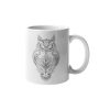 Primgi 11 oz Ceramic Owl Printed Coffee Mug