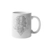 Primgi 11oz White Ceramic Aquarius Zodiac Printed Coffee Mug 1