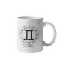 Primgi 11oz White Ceramic Gemini Zodiac Printed Coffee Mug 1