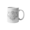 Primgi 11oz White Ceramic Libra Zodiac Printed Coffee Mug 1