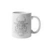 Primgi 11oz White Ceramic Virgo Zodiac Printed Coffee Mug 1
