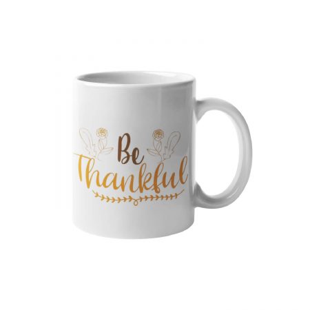 Primgi 11oz Ceramic Be Thankful Coffee Mug