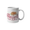 Primgi 11oz Ceramic Blessed Coffee Mug for Thanks Giving