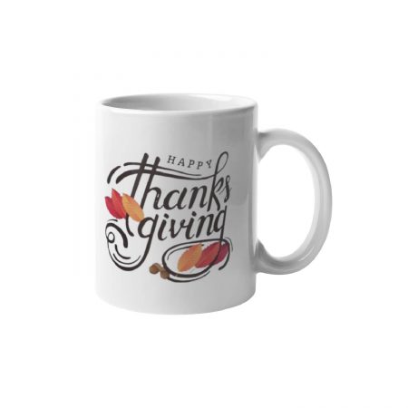 Primgi 11oz Ceramic Happy Thanks Giving Coffee Mug