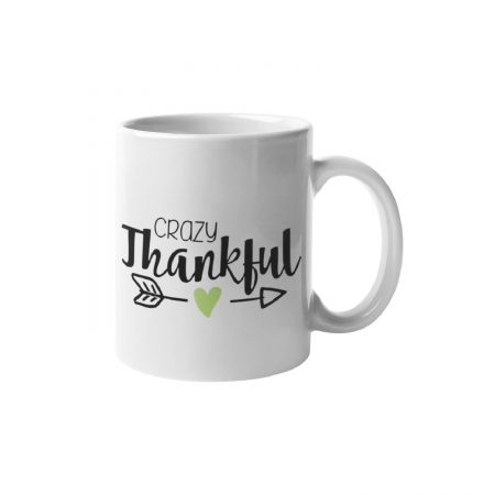 Primgi 11oz Ceramic Crazy Thankful Coffee Mug