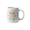 Primgi 11oz Ceramic Happy Heart Coffee Mug