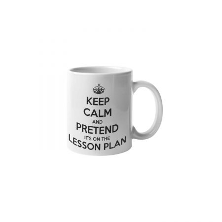 Primgi 11 oz Ceramic Teacher Lesson Plan Printed Coffee Mug