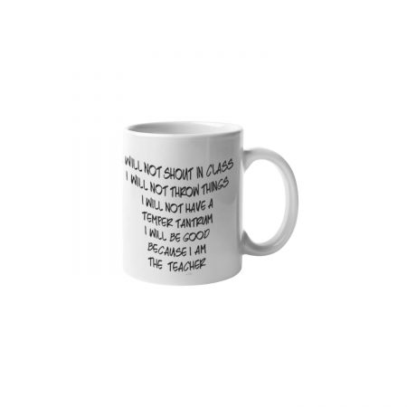 Primgi 11 oz Ceramic I Am the Teacher Printed Coffee Mug (Copy)