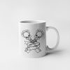 Primgi 11oz Ceramic Skelton Key Horror Coffee Mug