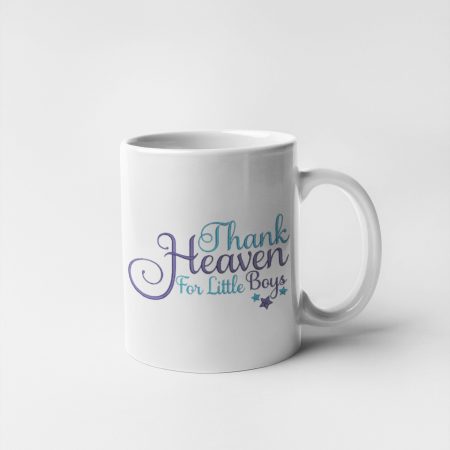 Primgi 11 oz Ceramic Thank Heaven Baby Shower Coffee Mug