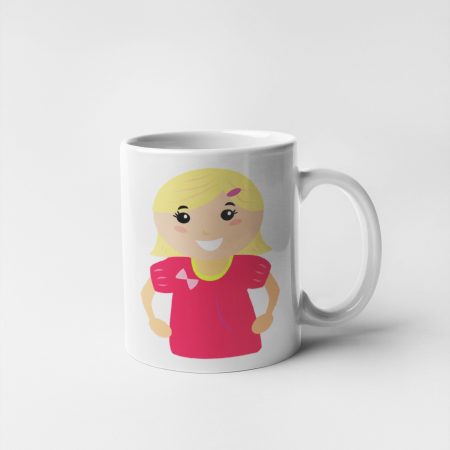 Primgi 11 oz Ceramic Baby Girl Design Baby Shower Coffee Mug