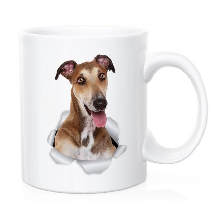 Primgi 11oz Ceramic Brown Dog Design Coffee Mug