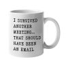 I survived another meeting. should have been an email - Funny coffee mug - Inspirational and Sarcasm Unique Gift for Coworker, Boss, and Friends - Premium Ceramic Mug 11oz