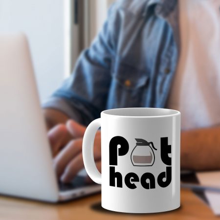 Funny Quotes "Pod-Head" Printed Coffee Mug